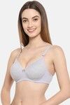 Floret Padded Non-Wired Full Coverage T-Shirt Bra - Cool Grey — thumbnail 3